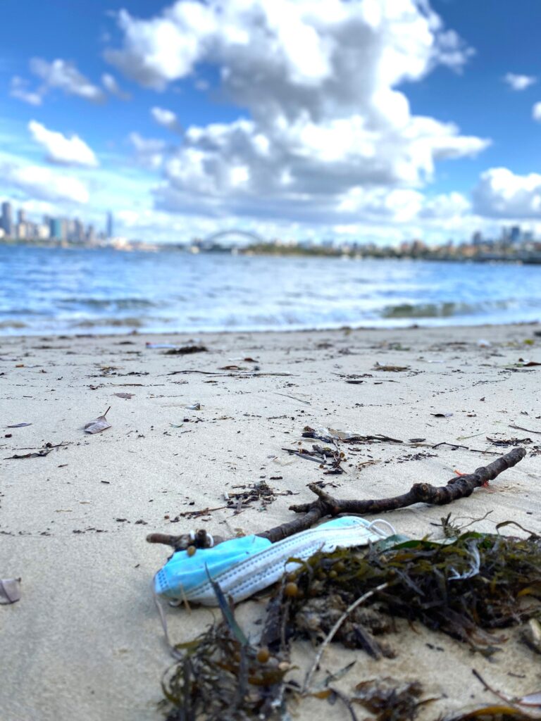 Facemasks in Sydney Harbour