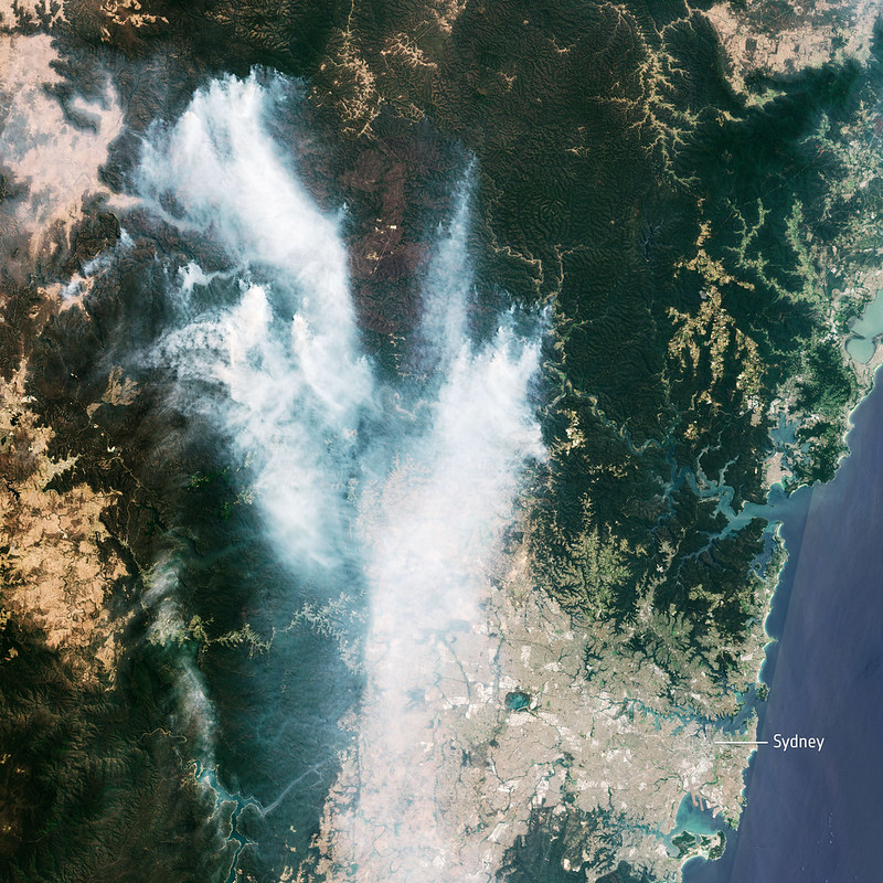 Gospers Mountain Black Summer Fire NSW - European Space Agency